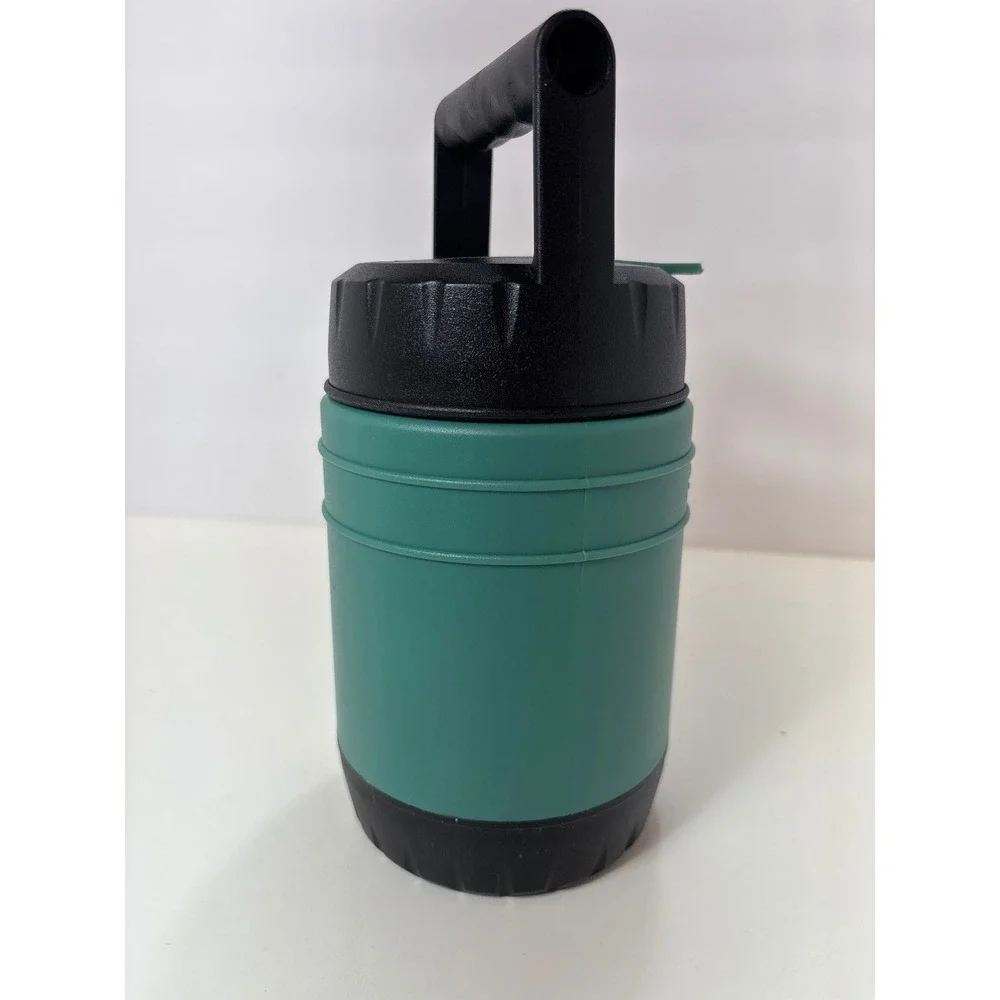 Stanley Aladdin Insulated Soup Food Jar Thermos 10oz Green Black Folding Spoon - Picture 3 of 12